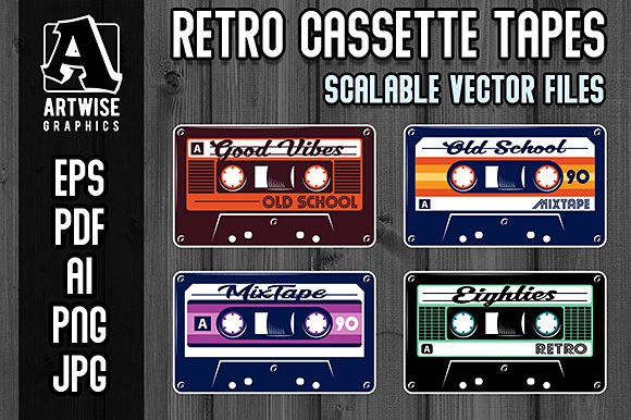 Download Retro Vintage Cassette Tapes - Vintage cassette Collection