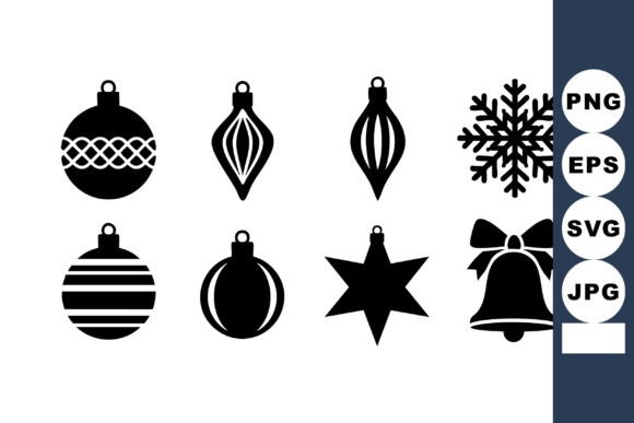 Download Christmas Holiday Decorations Silhouette - Holiday Collection