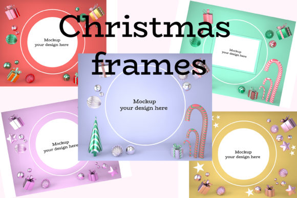 Download Christmas Frame with Holiday Decorations - Holiday Collection